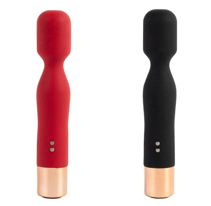 Crni klitoralni vibrator od ABS-a — 14,4 cm, prečnik 3,6 cm — YQW 2007